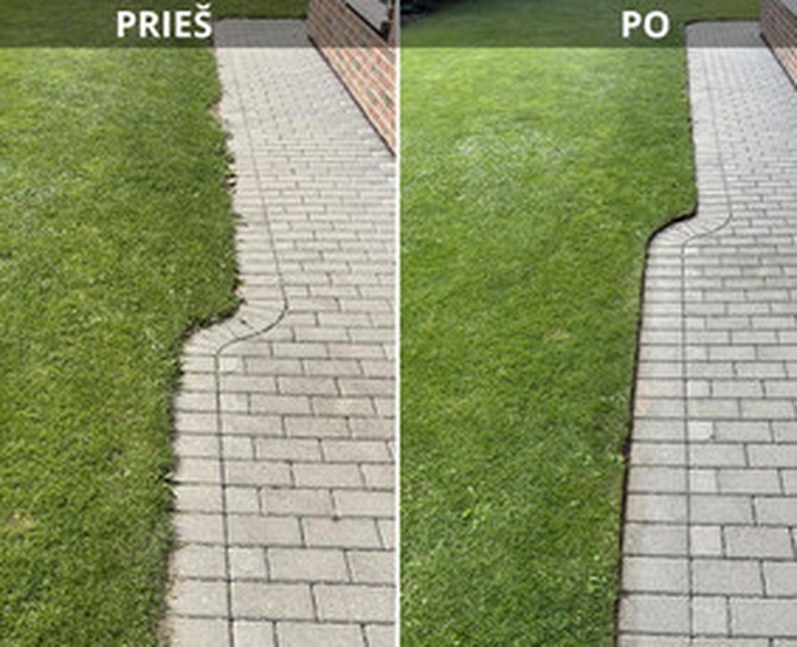 Vejos kraštas prieš ir po formavimo